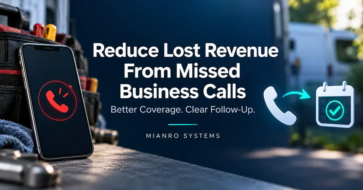 Reduce lost revenue from  missed call